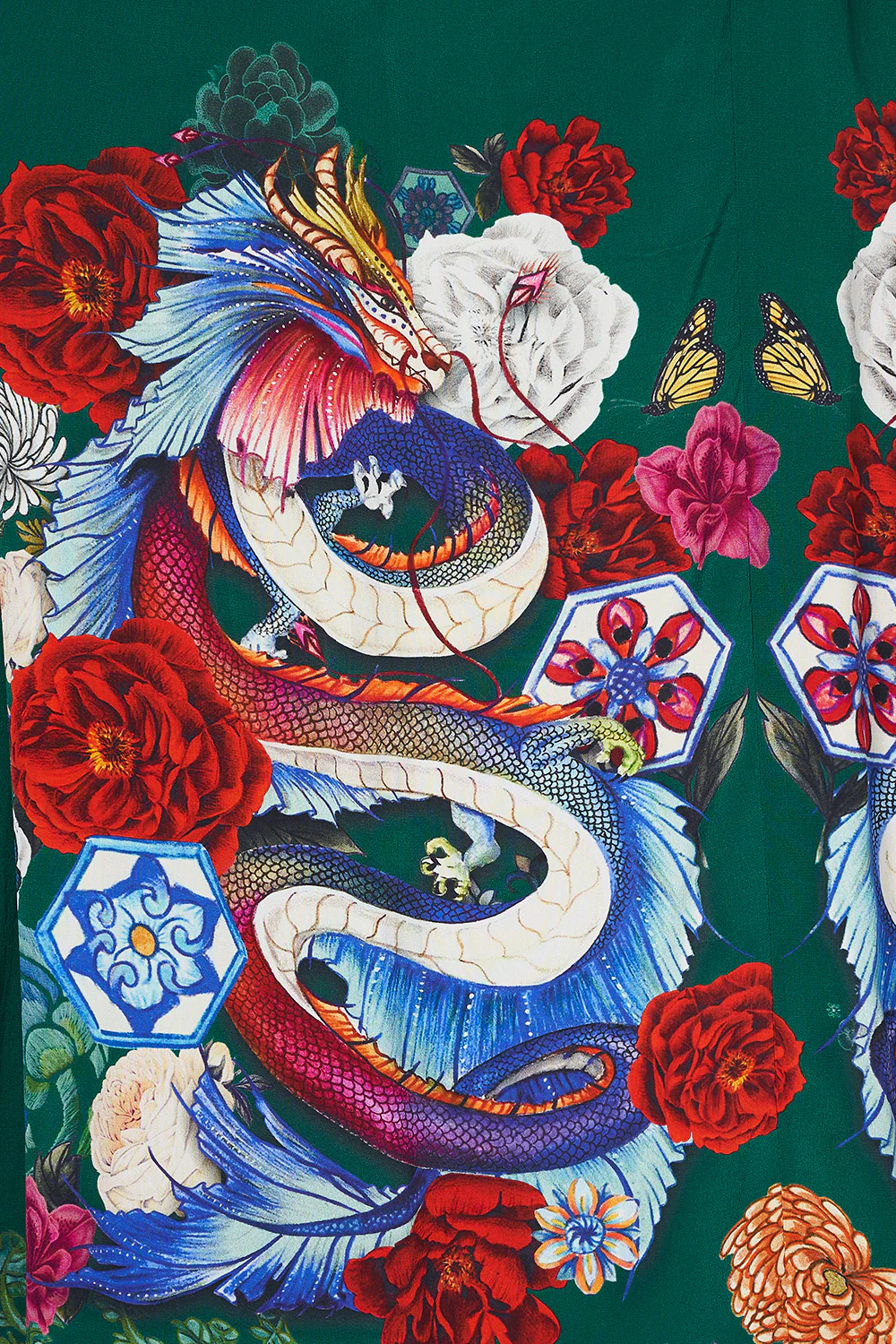 WIDE LEG PANT WITH GATHERED POCKETS EMERALD'S ORBIT - Image 10