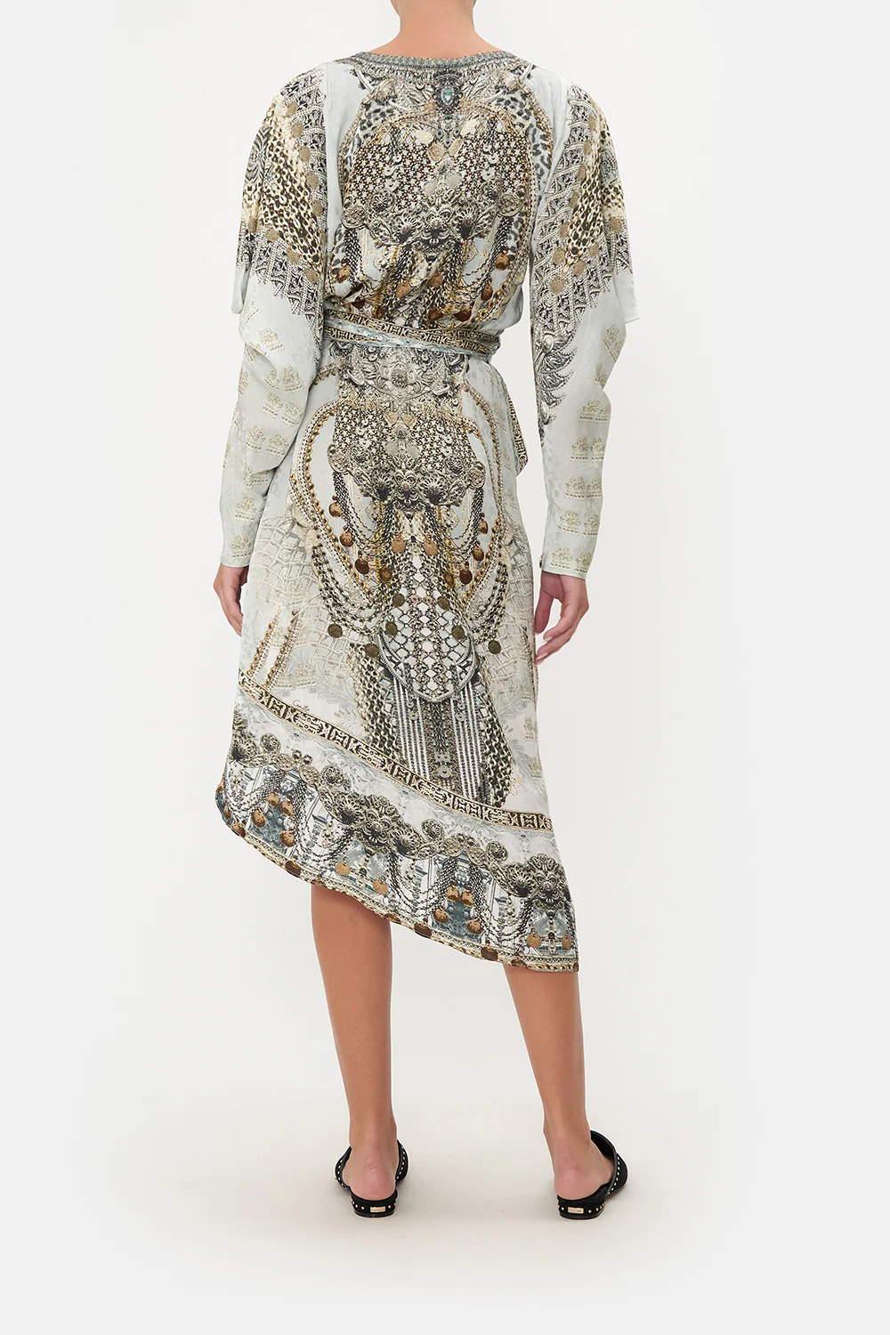 WRAP DRESS WITH DRAPED SLEEVE FREE ESPIRITU - Image 3