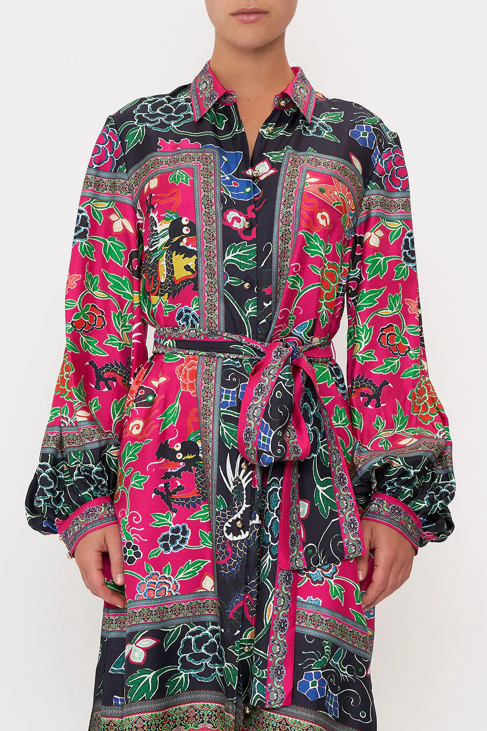 HIGH LOW MIDI SHIRT DRESS TWILIGHTS TOKEN - Image 5