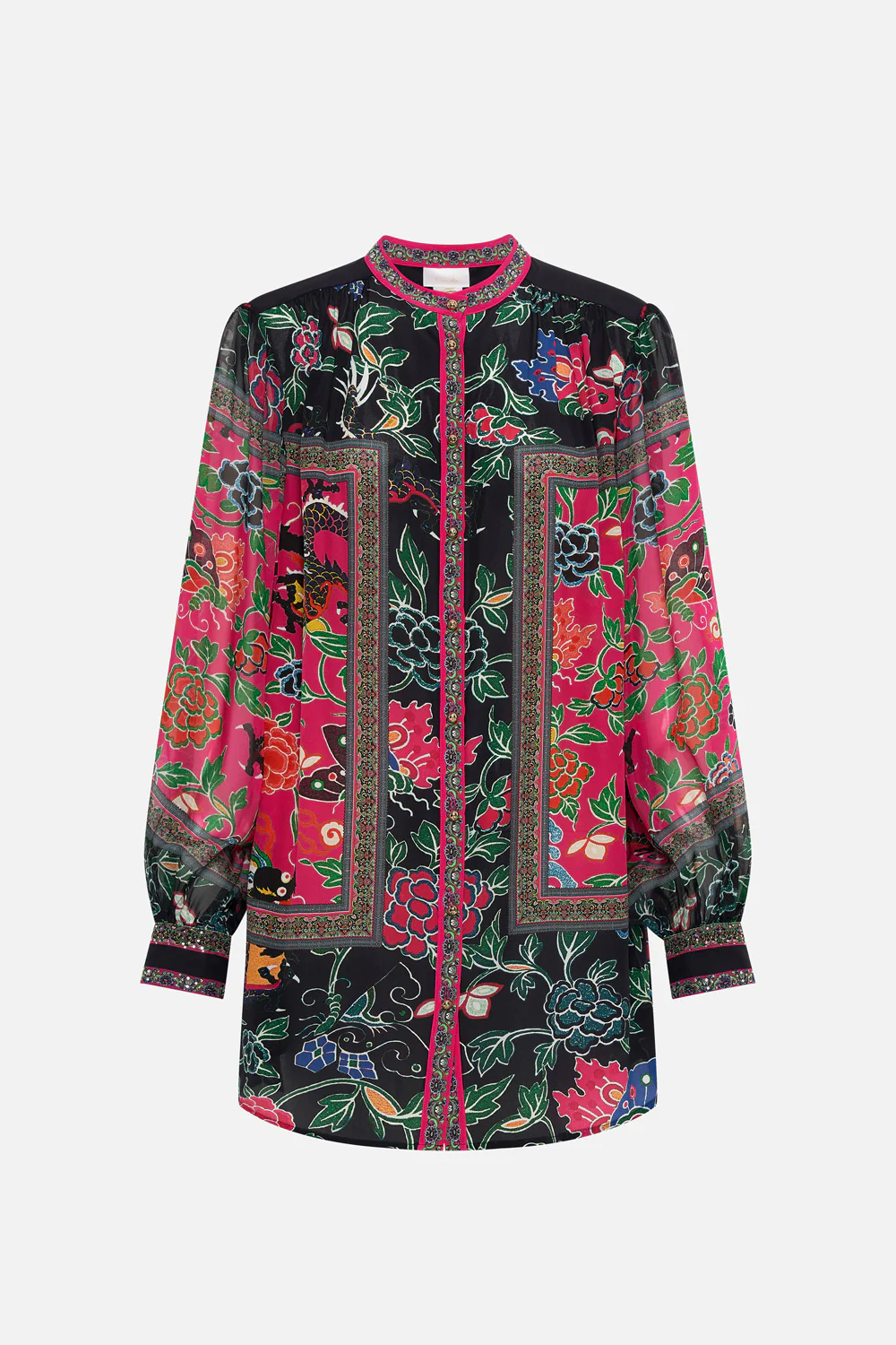 BLOUSON SLEEVE BLOUSE WITH YOKE TWILIGHTS TOKEN - Image 3