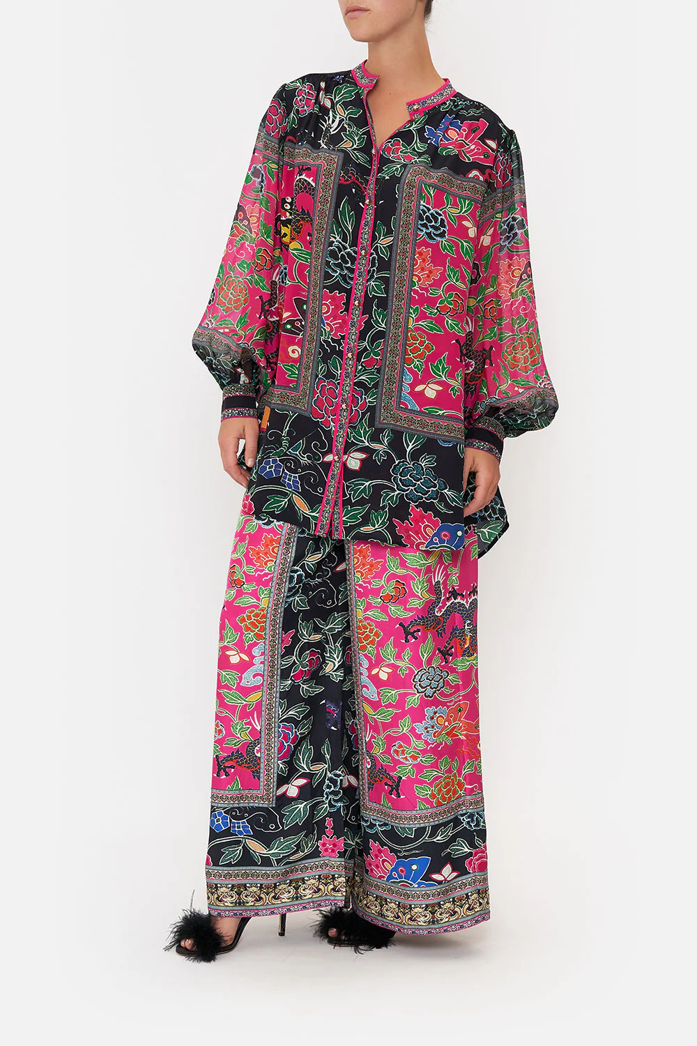 BLOUSON SLEEVE BLOUSE WITH YOKE TWILIGHTS TOKEN - Image 4