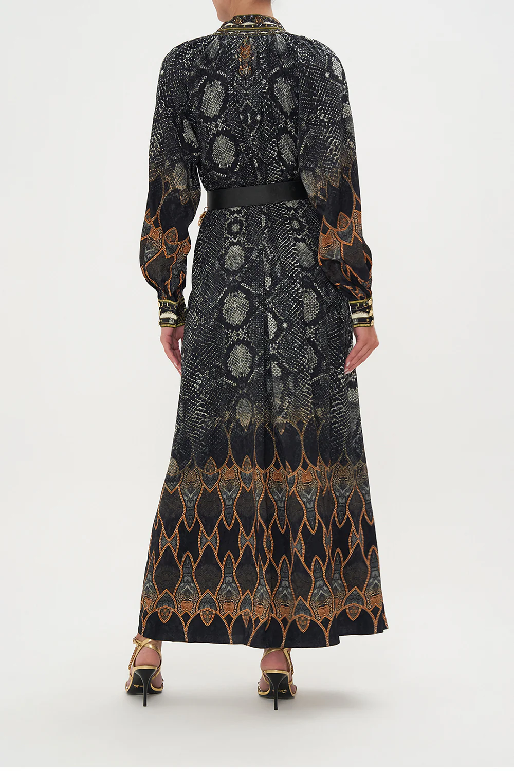 RAGLAN SLEEVE MIDI SHIRT DRESS WILD HORSES - Image 11