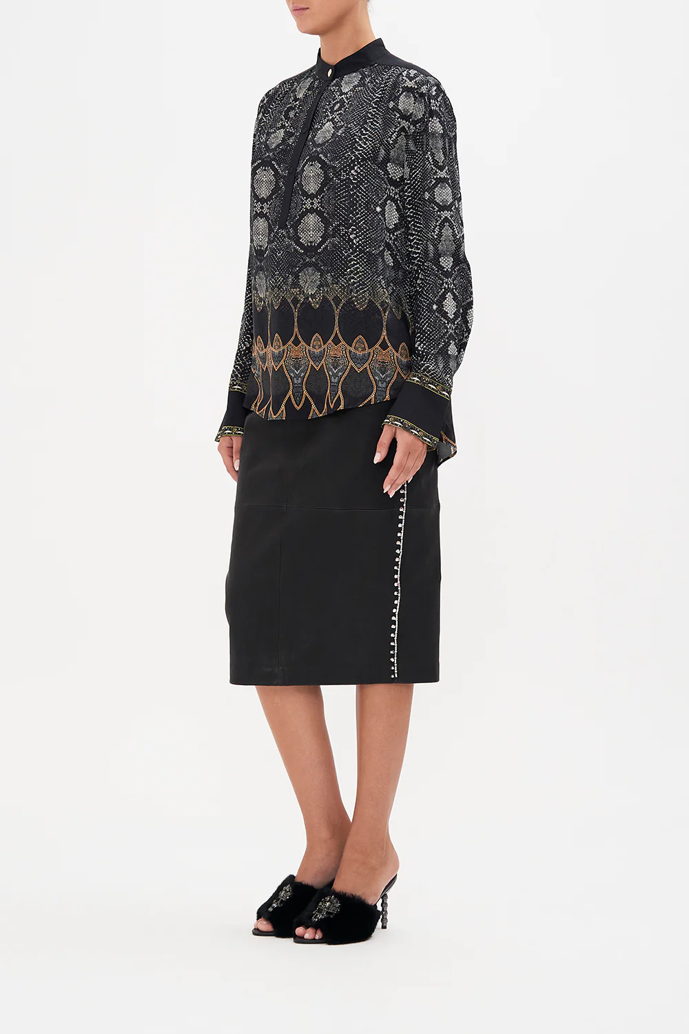 PLACKET BLOUSE WILD HORSES - Image 4