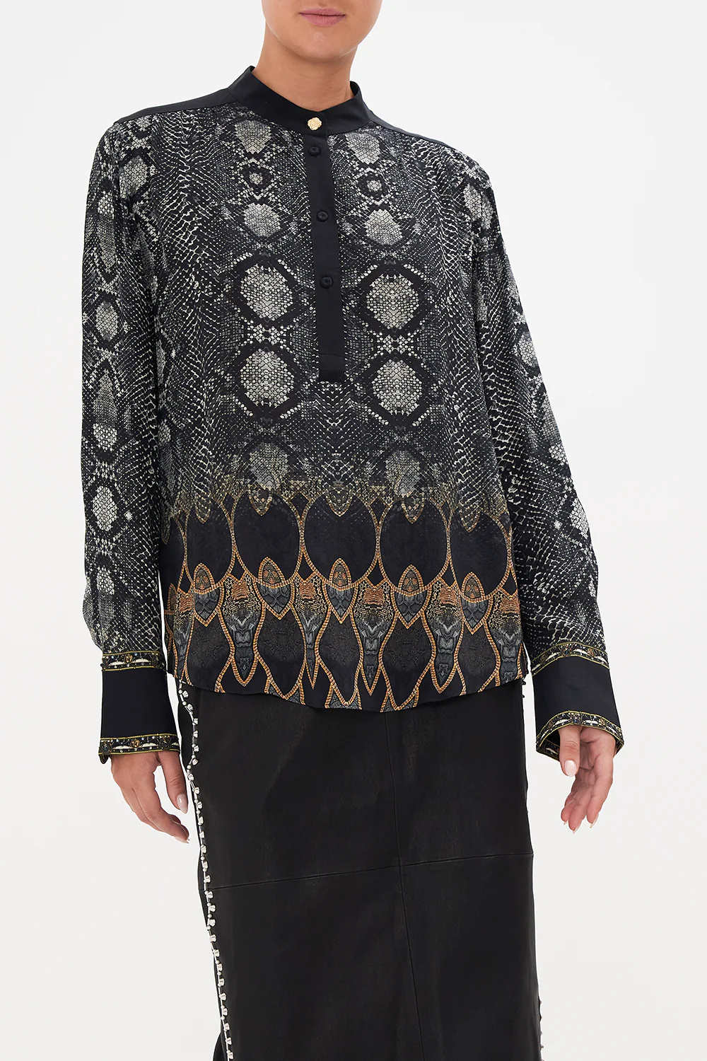 PLACKET BLOUSE WILD HORSES - Image 5