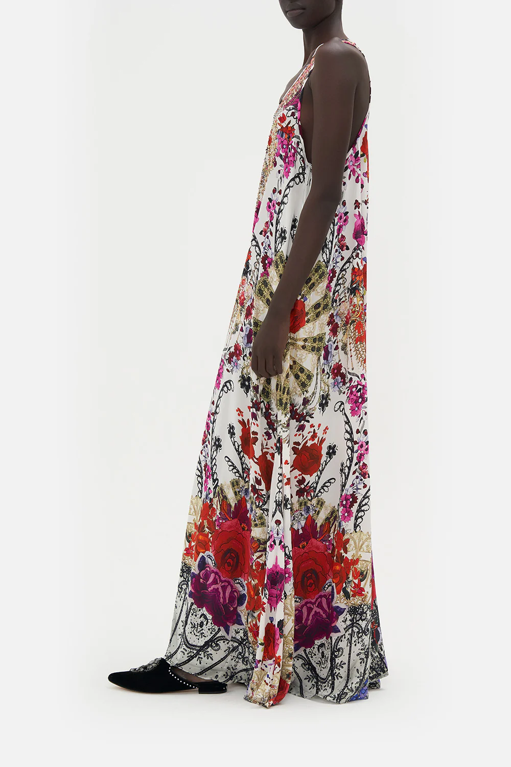 V NECK RACERBACK DRESS REIGN OF ROSES - Image 4