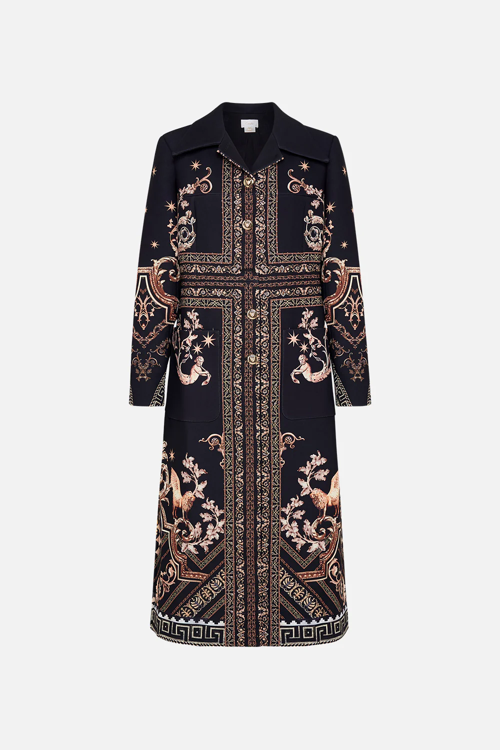 LONG BUTTON FRONT COAT DUOMO DYNASTY - Image 3