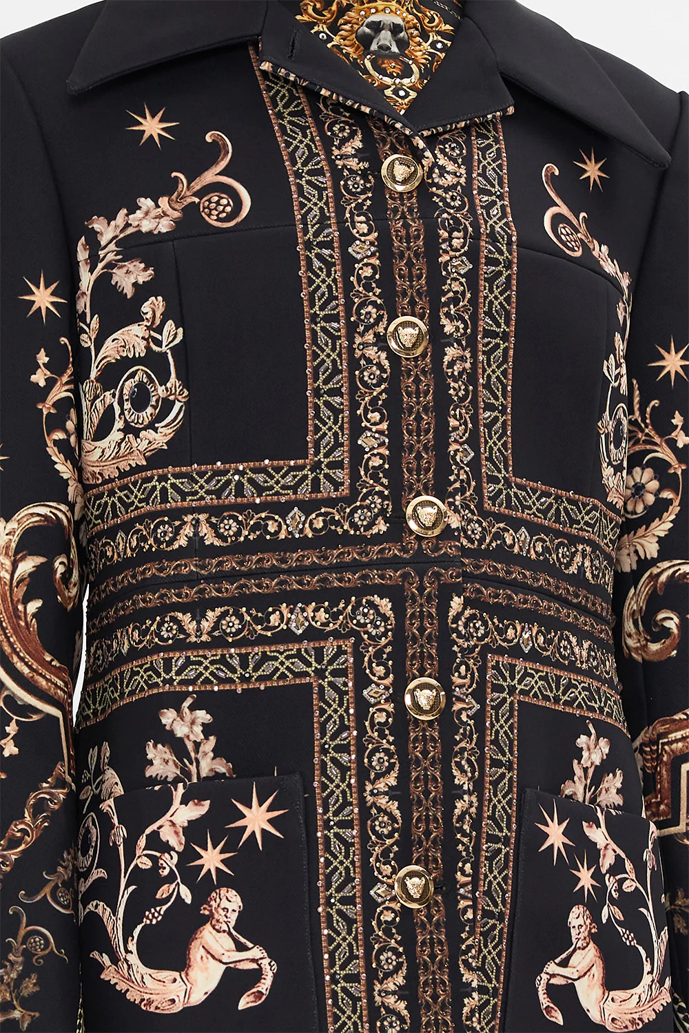 LONG BUTTON FRONT COAT DUOMO DYNASTY - Image 6