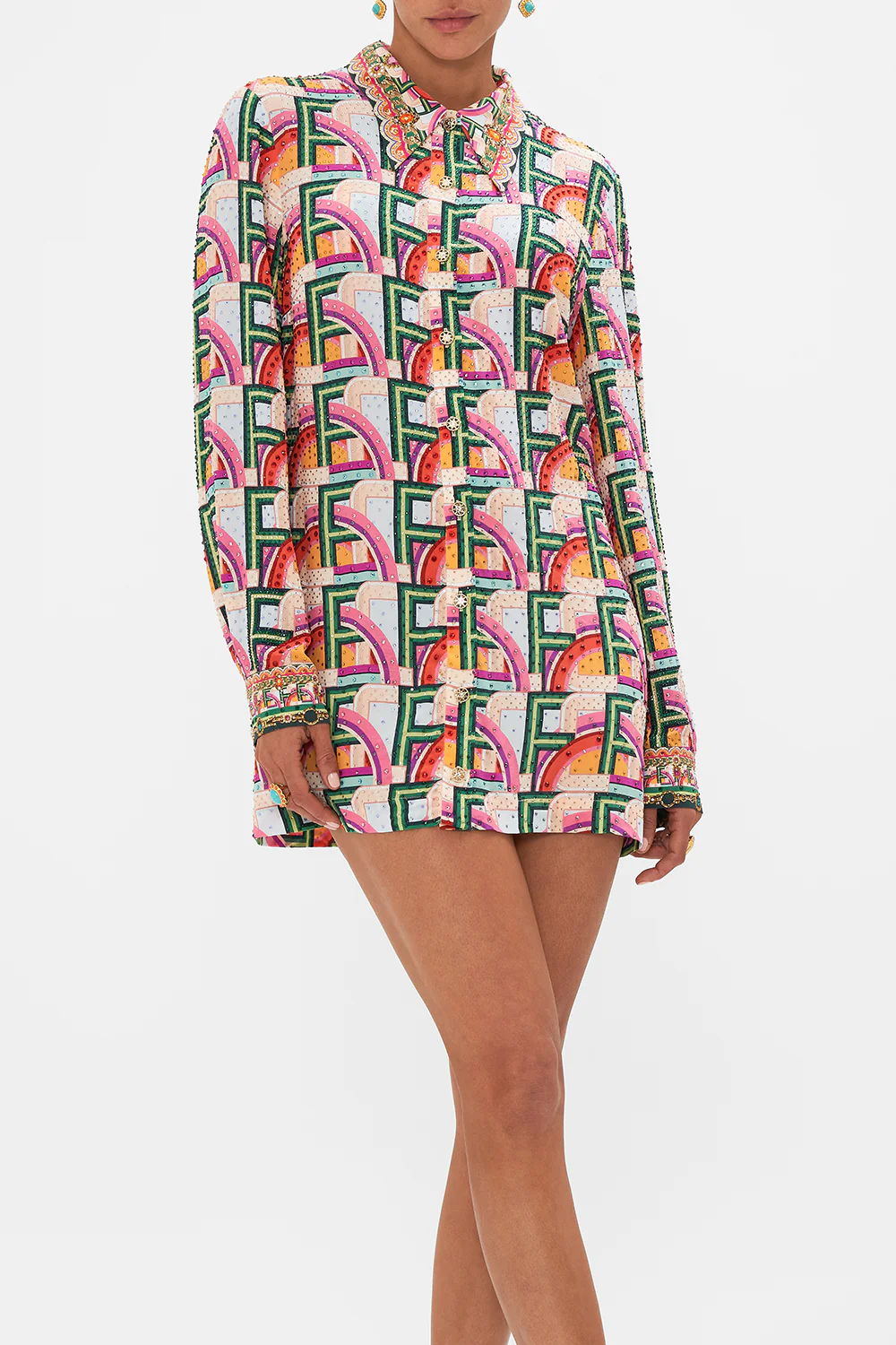 LONG SLEEVE TUNIC DRESS AN ITALIAN WELCOME - Image 5