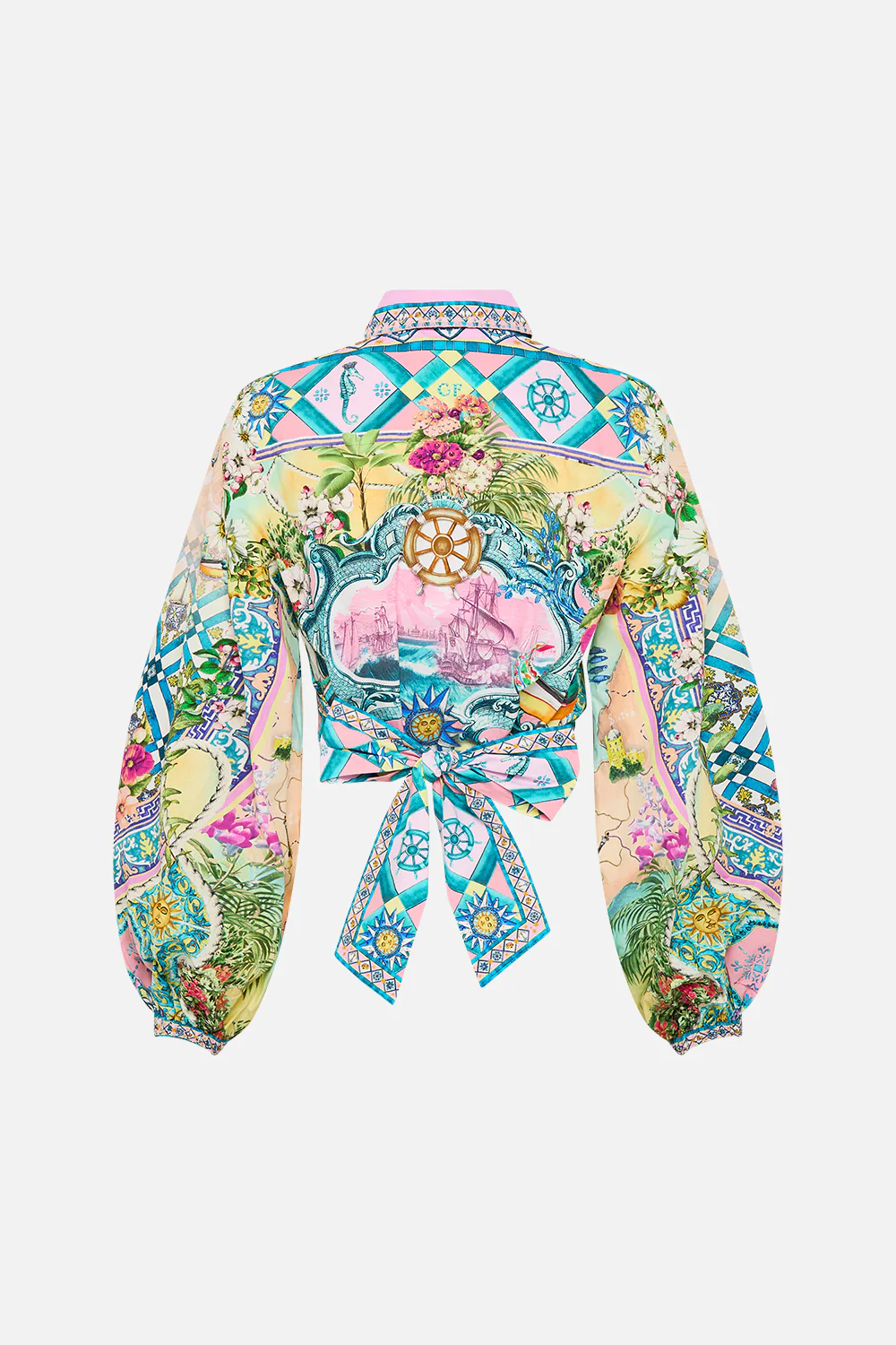 CROPPED WRAP SHIRT JUST COASTING - Image 6