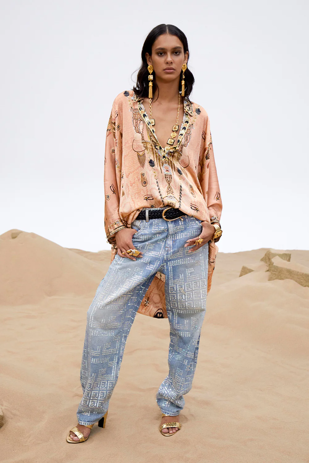 MILLA MYSTIC MONOGRAM GIRLFRIEND JEAN DENIM - Image 10