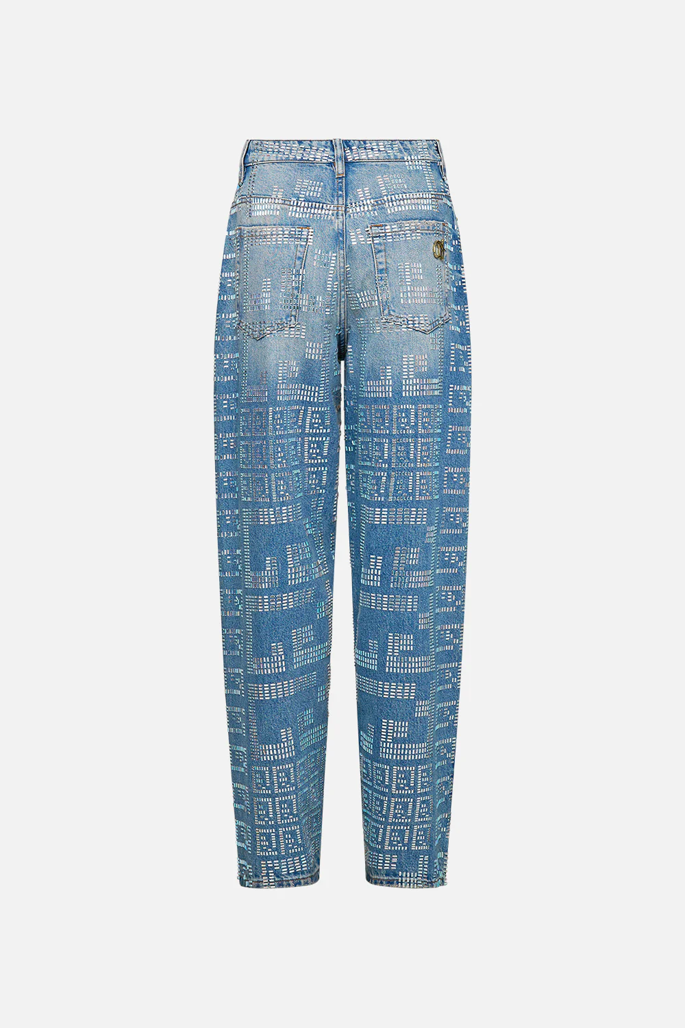 MILLA MYSTIC MONOGRAM GIRLFRIEND JEAN DENIM - Image 6