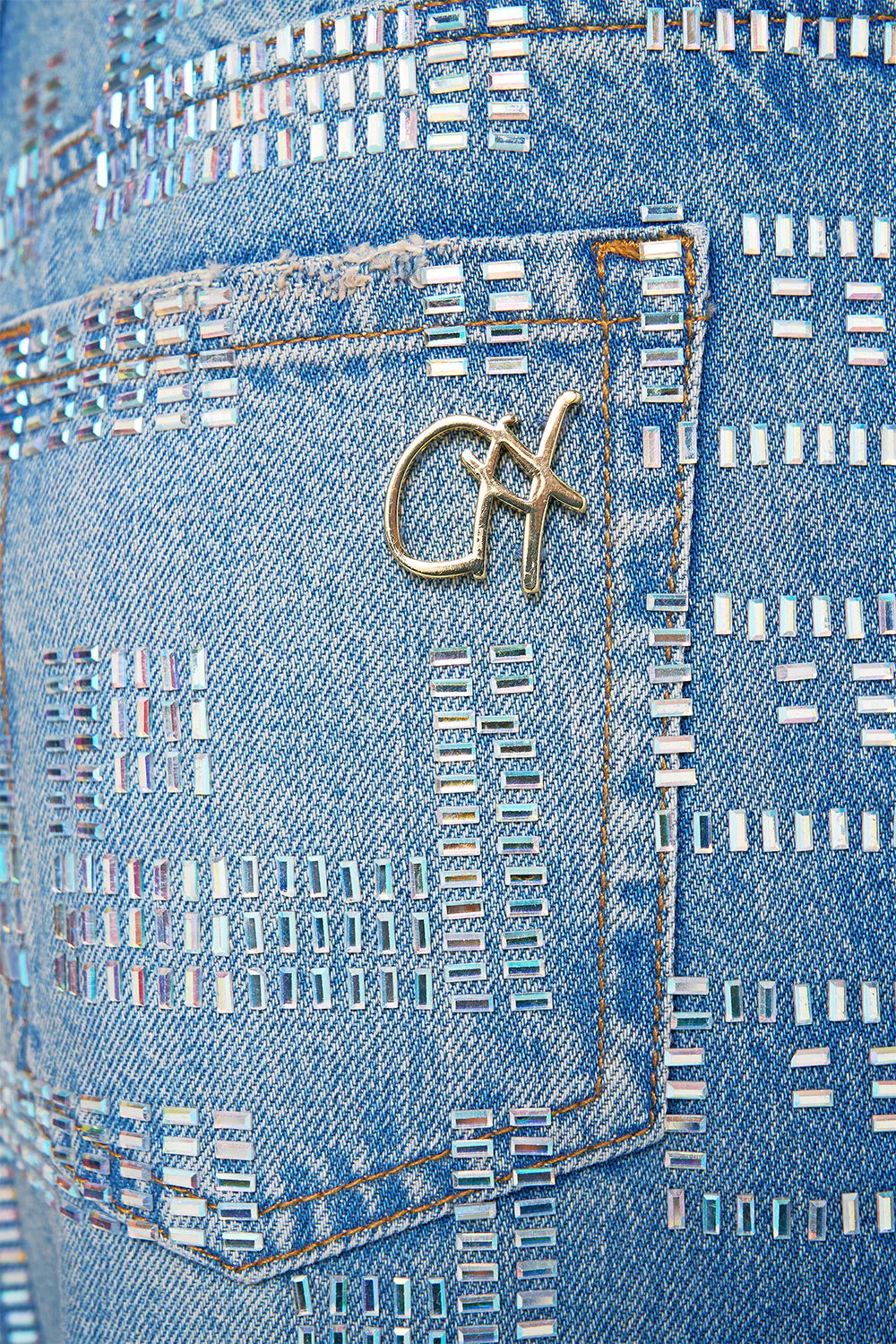 MILLA MYSTIC MONOGRAM GIRLFRIEND JEAN DENIM - Image 7