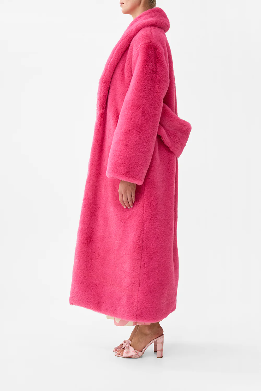 MAXI TEDDY COAT PINK PORTO - Image 4