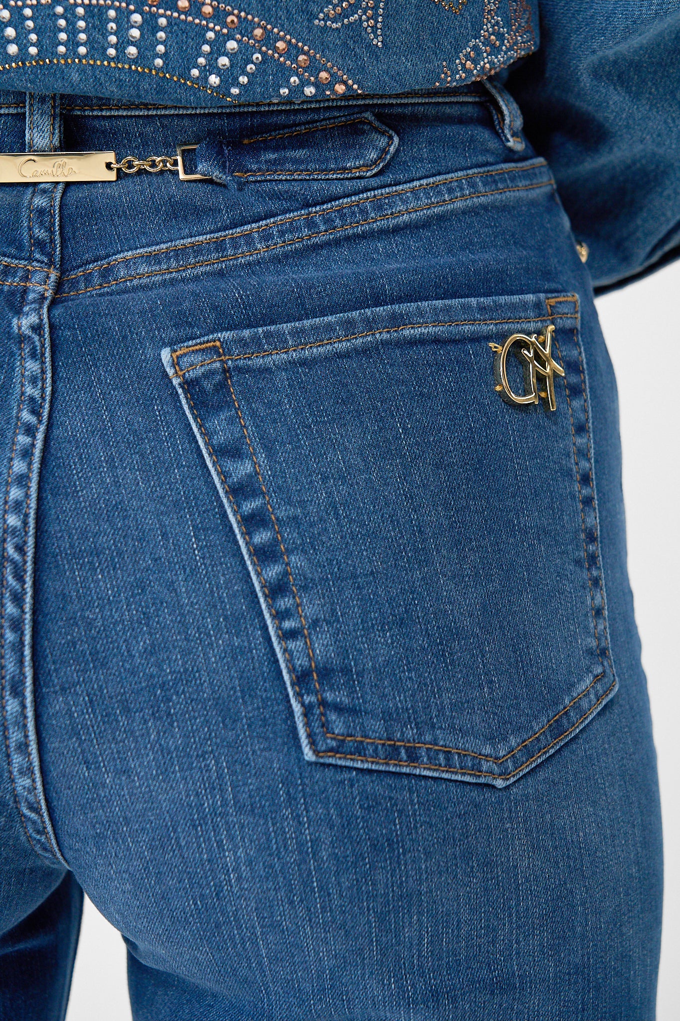 JENNA ACE OF LACE HIGH WAISTED FLARE DENIM - Image 7