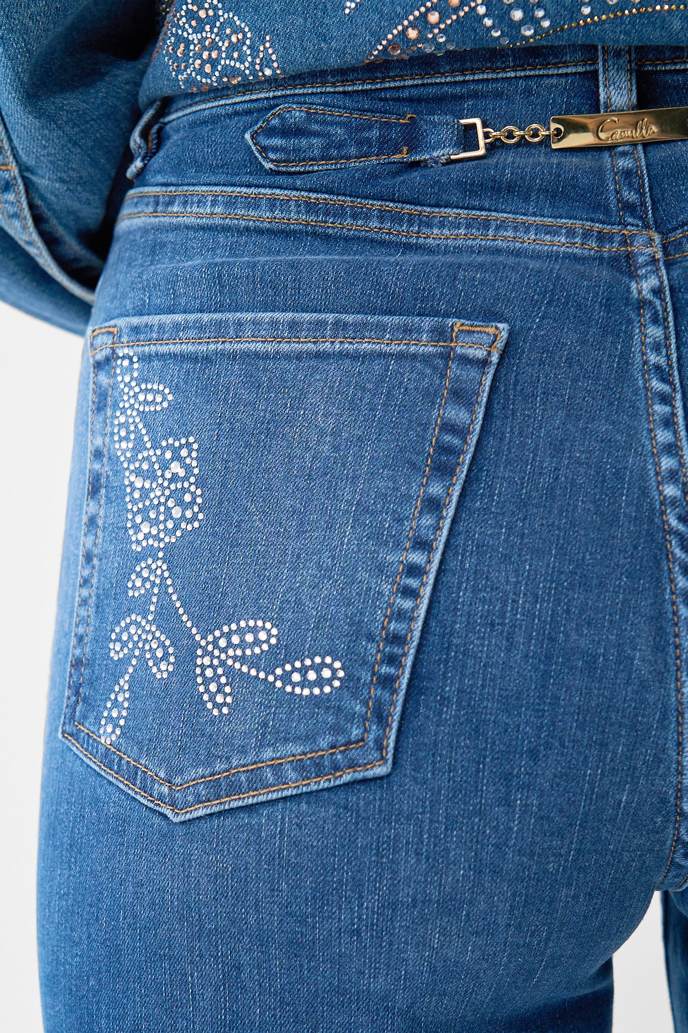 JENNA ACE OF LACE HIGH WAISTED FLARE DENIM - Image 8