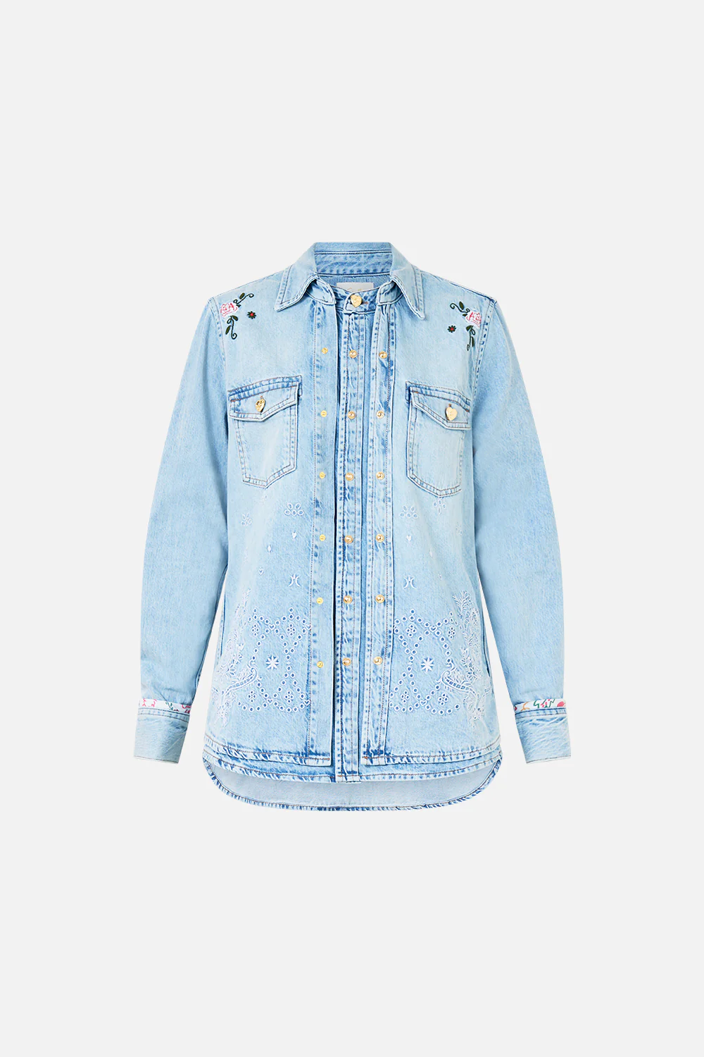 SOPHY KITSCH STITCH RELAXED SHIRT DENIM - Image 3