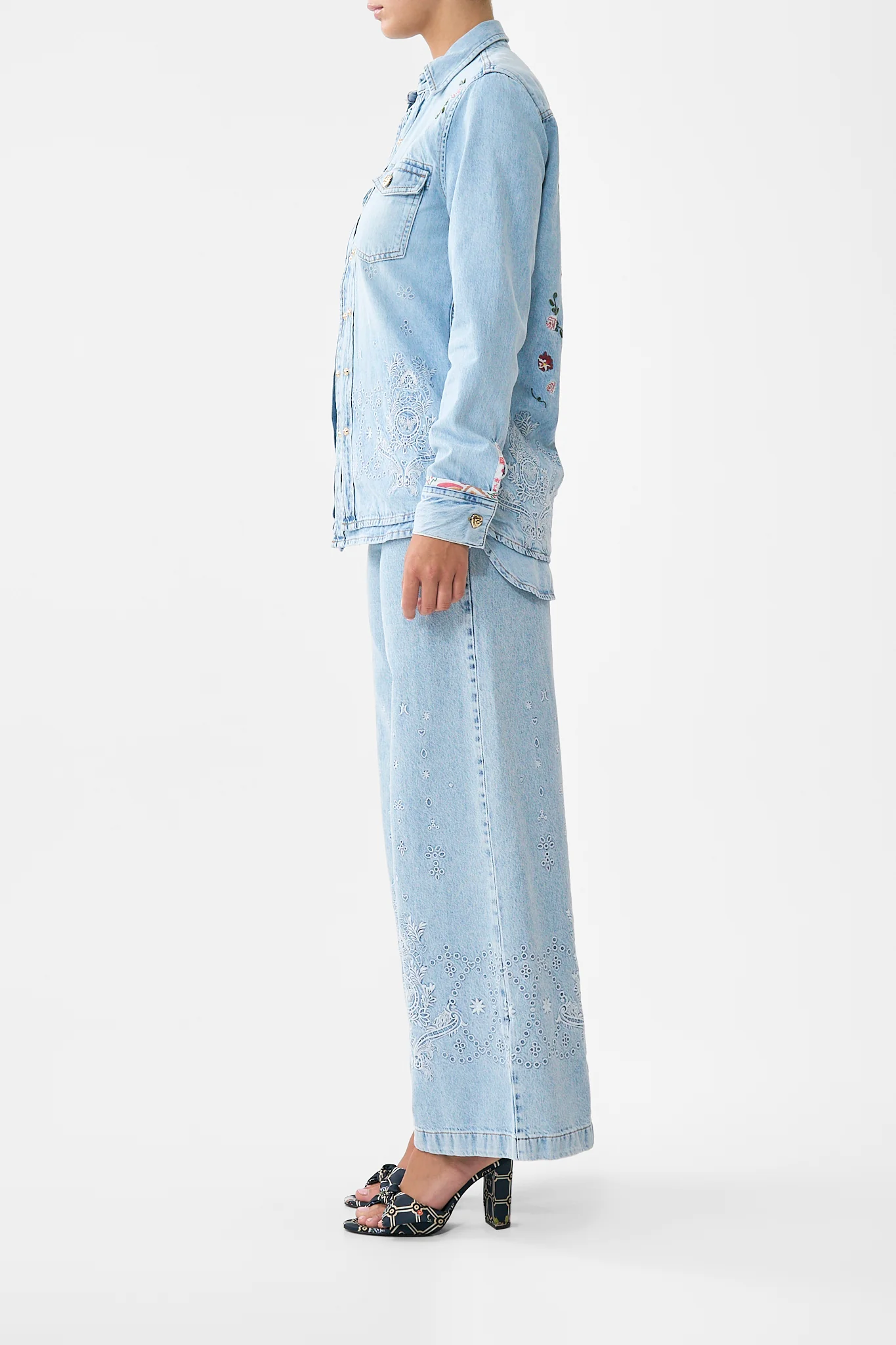 SOPHY KITSCH STITCH RELAXED SHIRT DENIM - Image 4