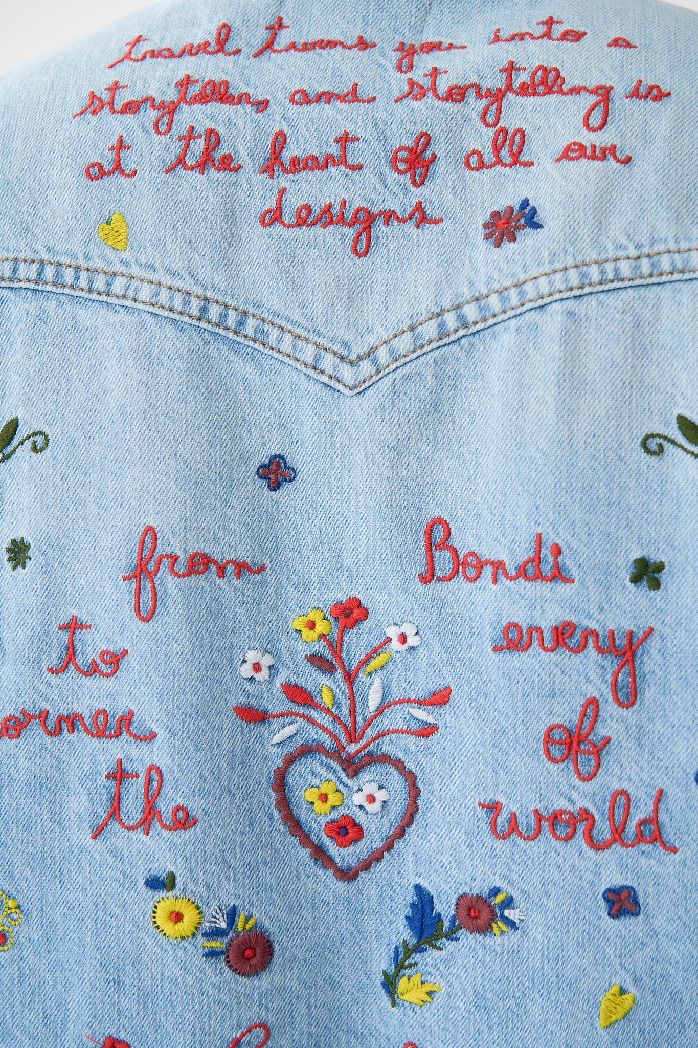 SOPHY KITSCH STITCH RELAXED SHIRT DENIM - Image 7