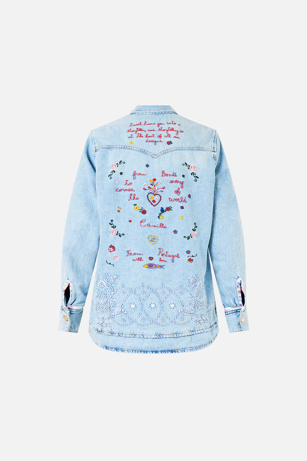 SOPHY KITSCH STITCH RELAXED SHIRT DENIM - Image 8