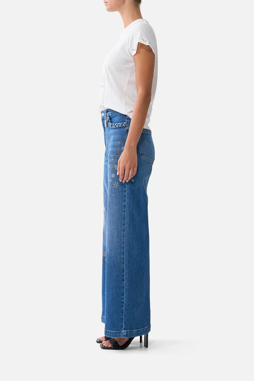 JENNA TURKIYE TALISMAN HIGH WAISTED FLARE DENIM - Image 4