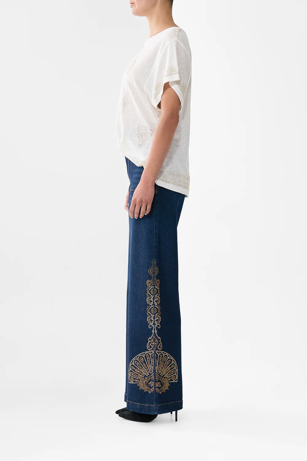 JENNA ISTANBUL ALCHEMY HIGH WAISTED FLARE DENIM - Image 4