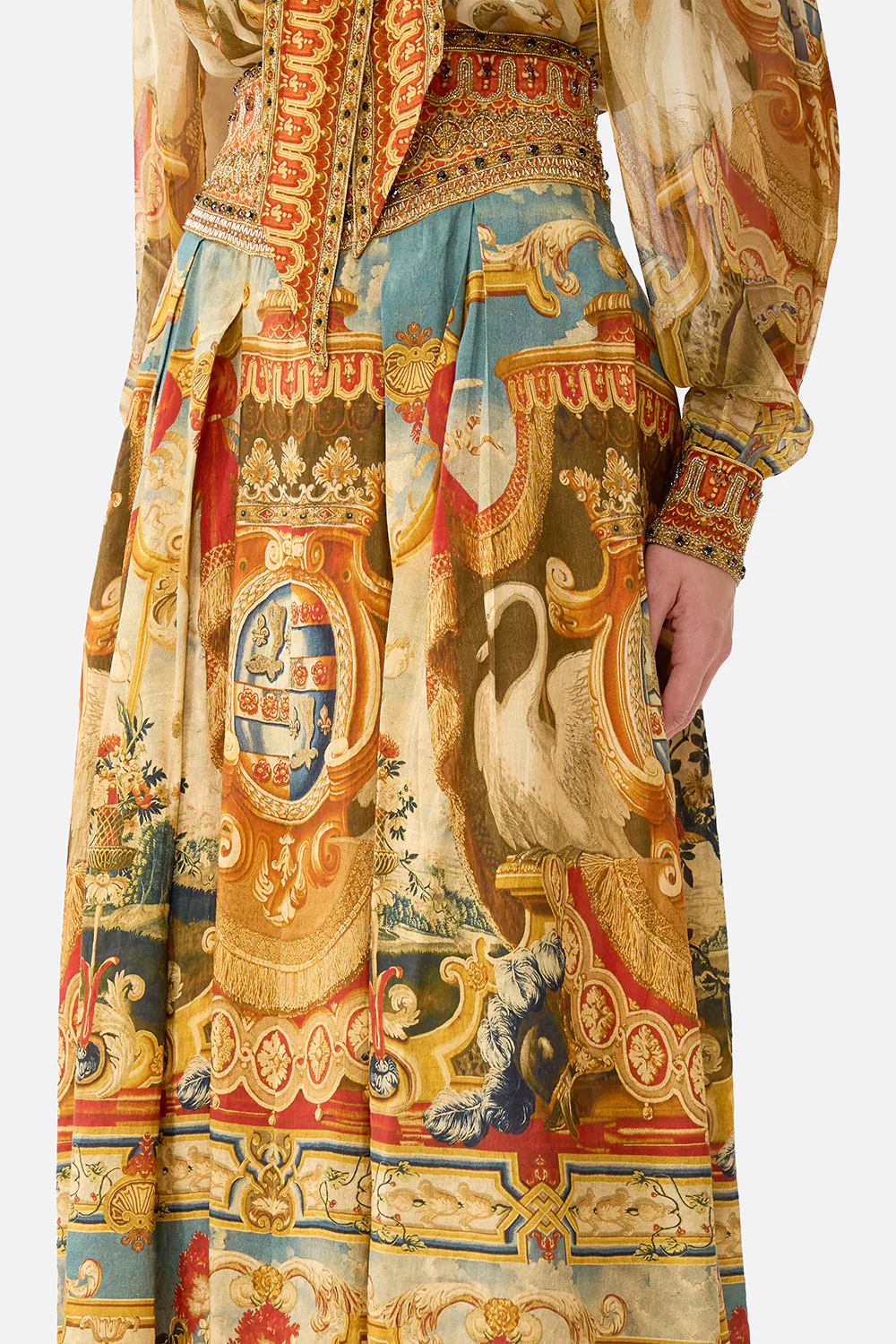 CORSET WAIST MAXI SKIRT LIFE’S RICH TAPESTRY - Image 5