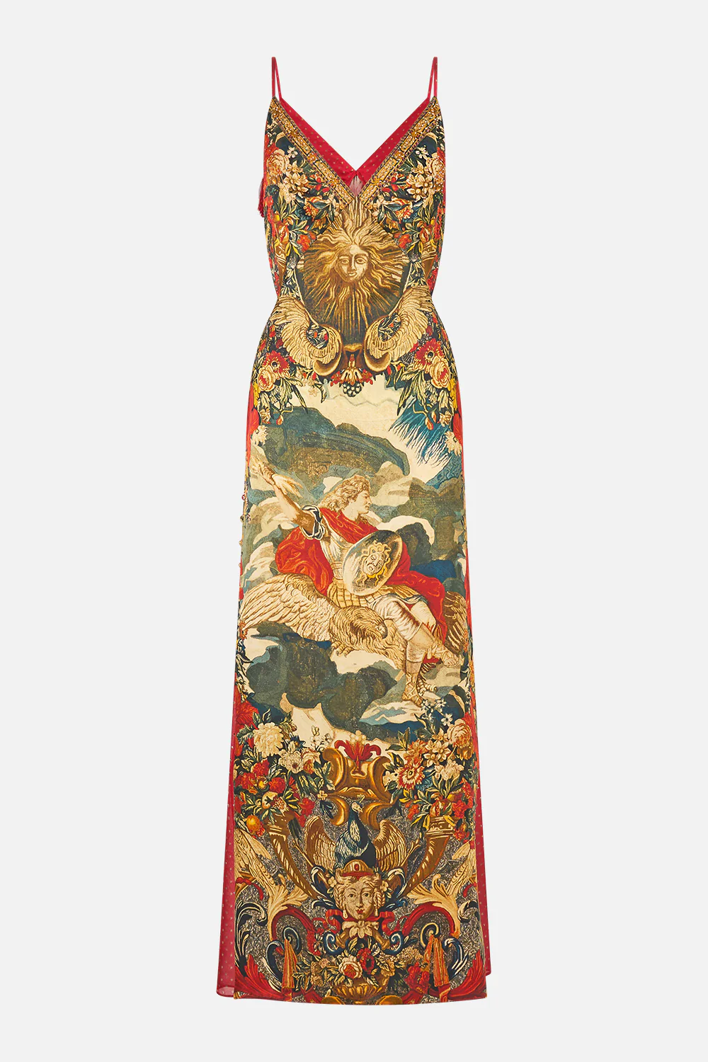LONG GODET SLIP DRESS MEET ME AT THE MET - Image 3