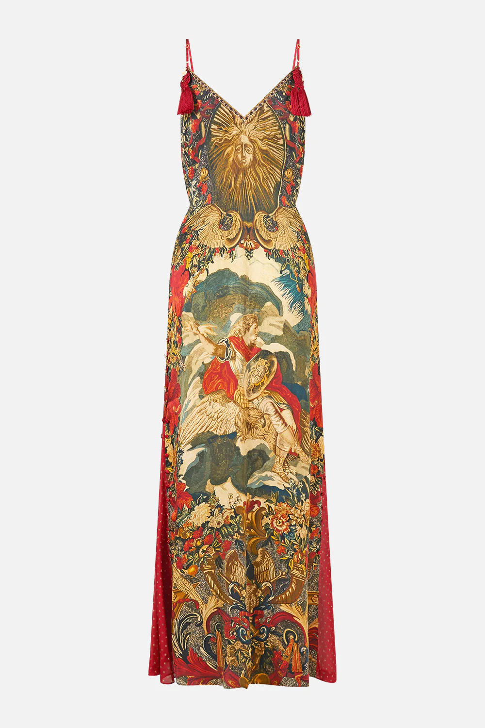 LONG GODET SLIP DRESS MEET ME AT THE MET - Image 6