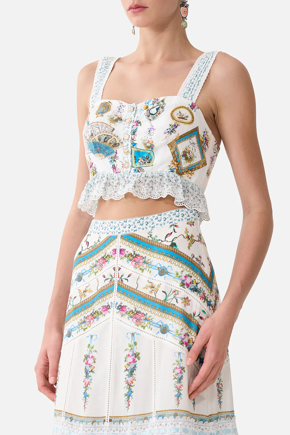 CROP TOP WITH FRILL DETAIL ART FOR THE ARTISANS - Image 5