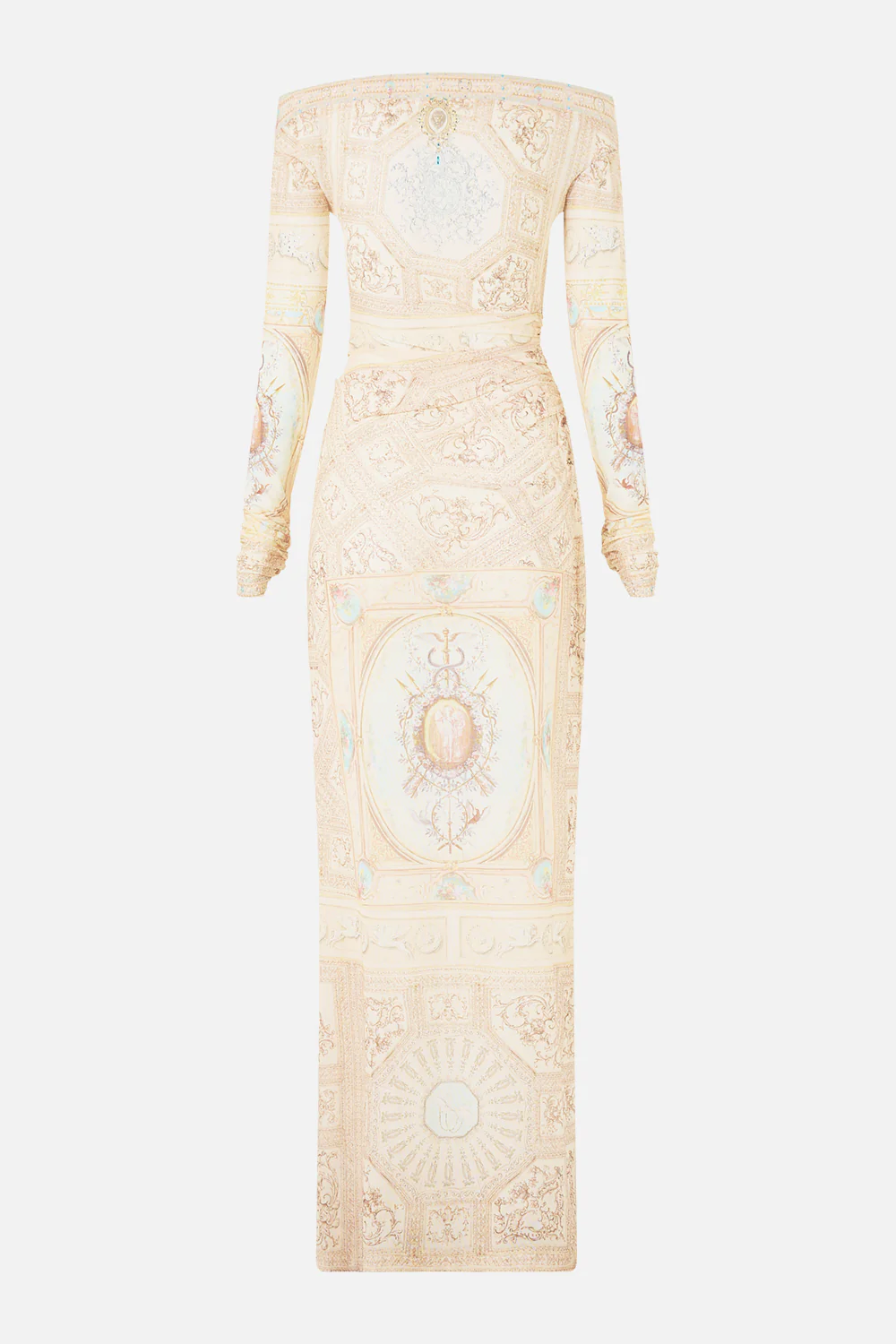 MESH OFF SHOULDER GATHERED JERSEY DRESS A BELOVED BOUDOIR - Image 6