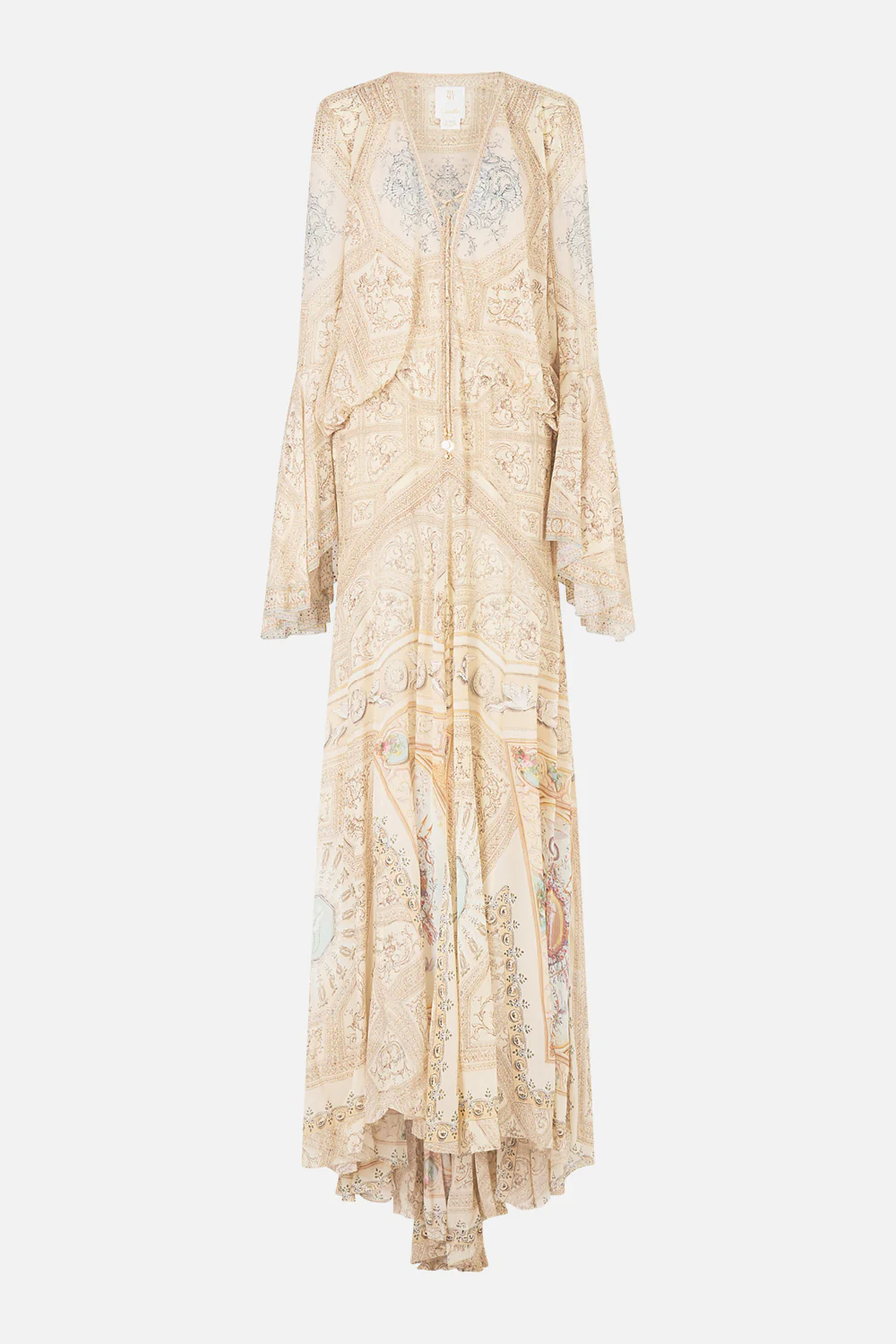 LOW CUT LACE UP FRONT LONG DRESS A BELOVED BOUDOIR - Image 3