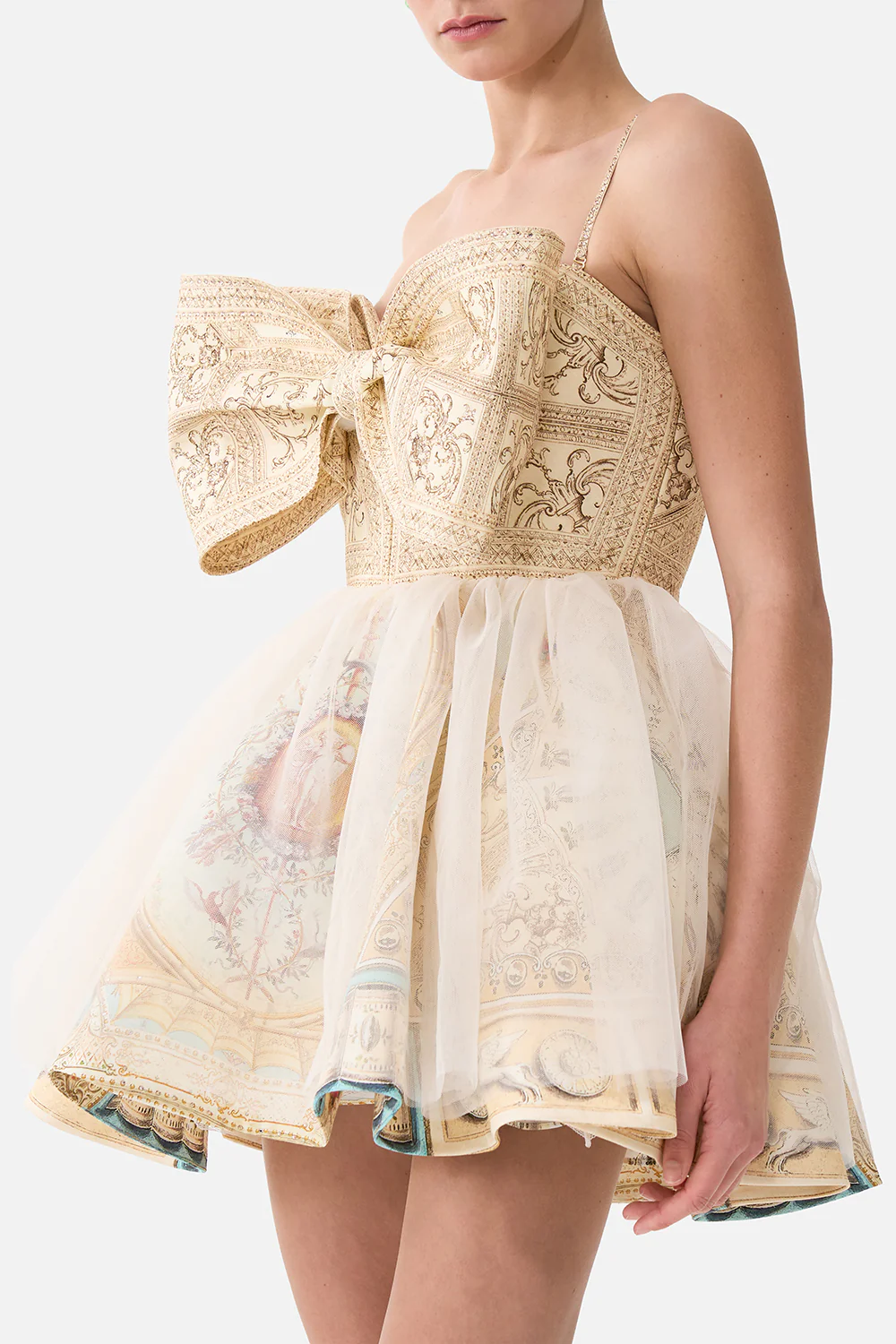 SHORT DRESS WITH BOW DETAIL A BELOVED BOUDOIR - Image 5