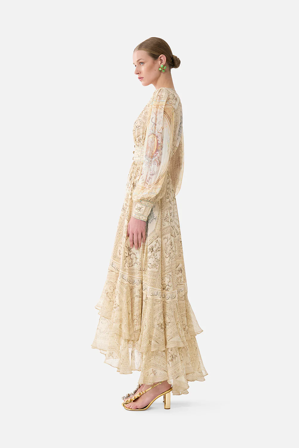 LONG BUTTON FRONT DRESS A BELOVED BOUDOIR - Image 4