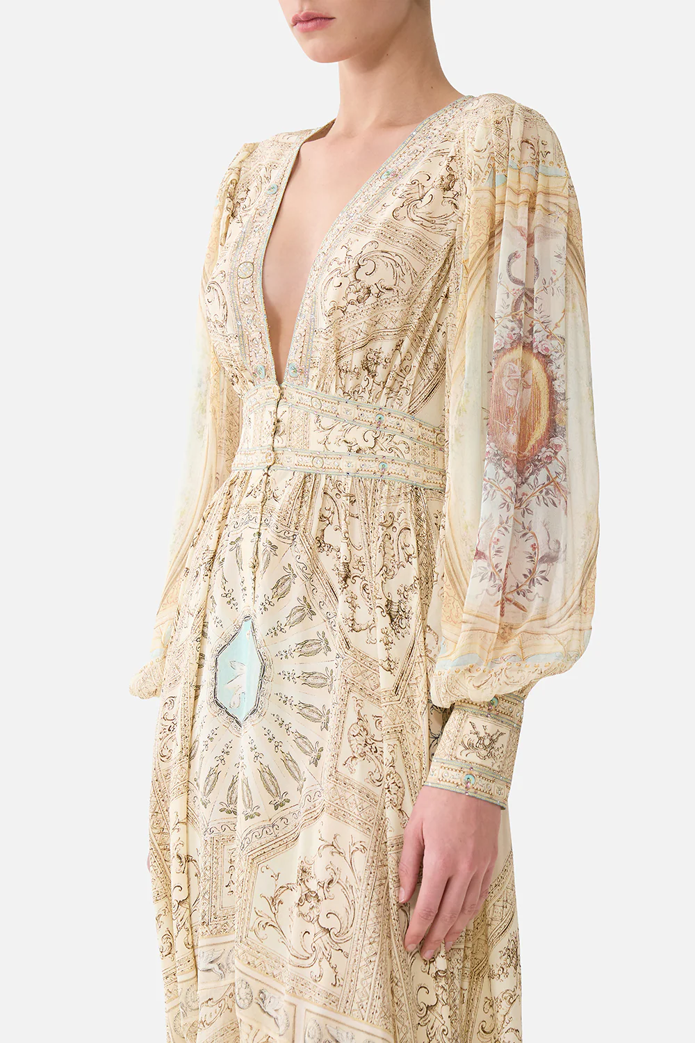 LONG BUTTON FRONT DRESS A BELOVED BOUDOIR - Image 5