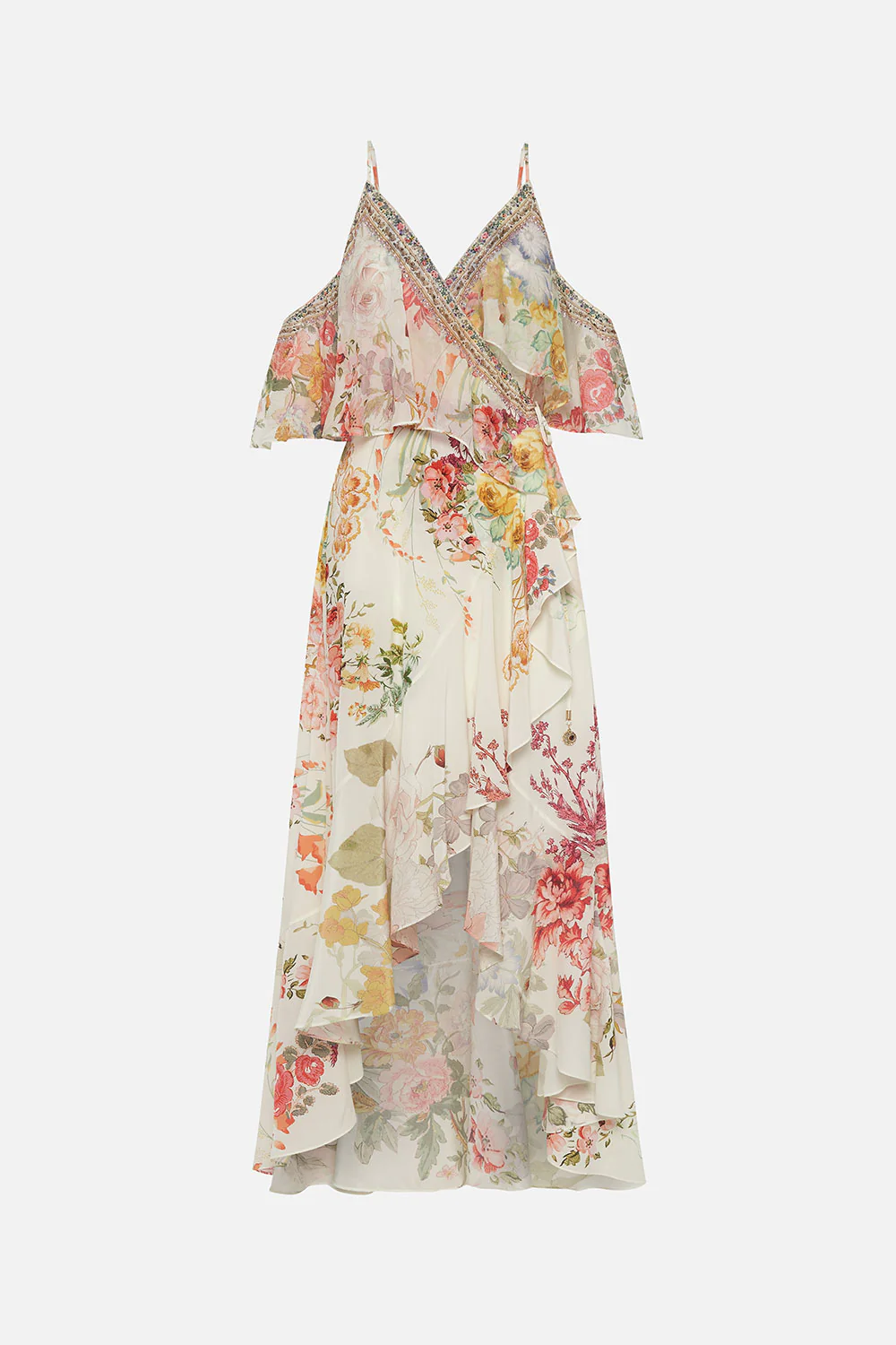 RUFFLE OVERLAYER WRAP DRESS ROMANTIC RITES - Image 3