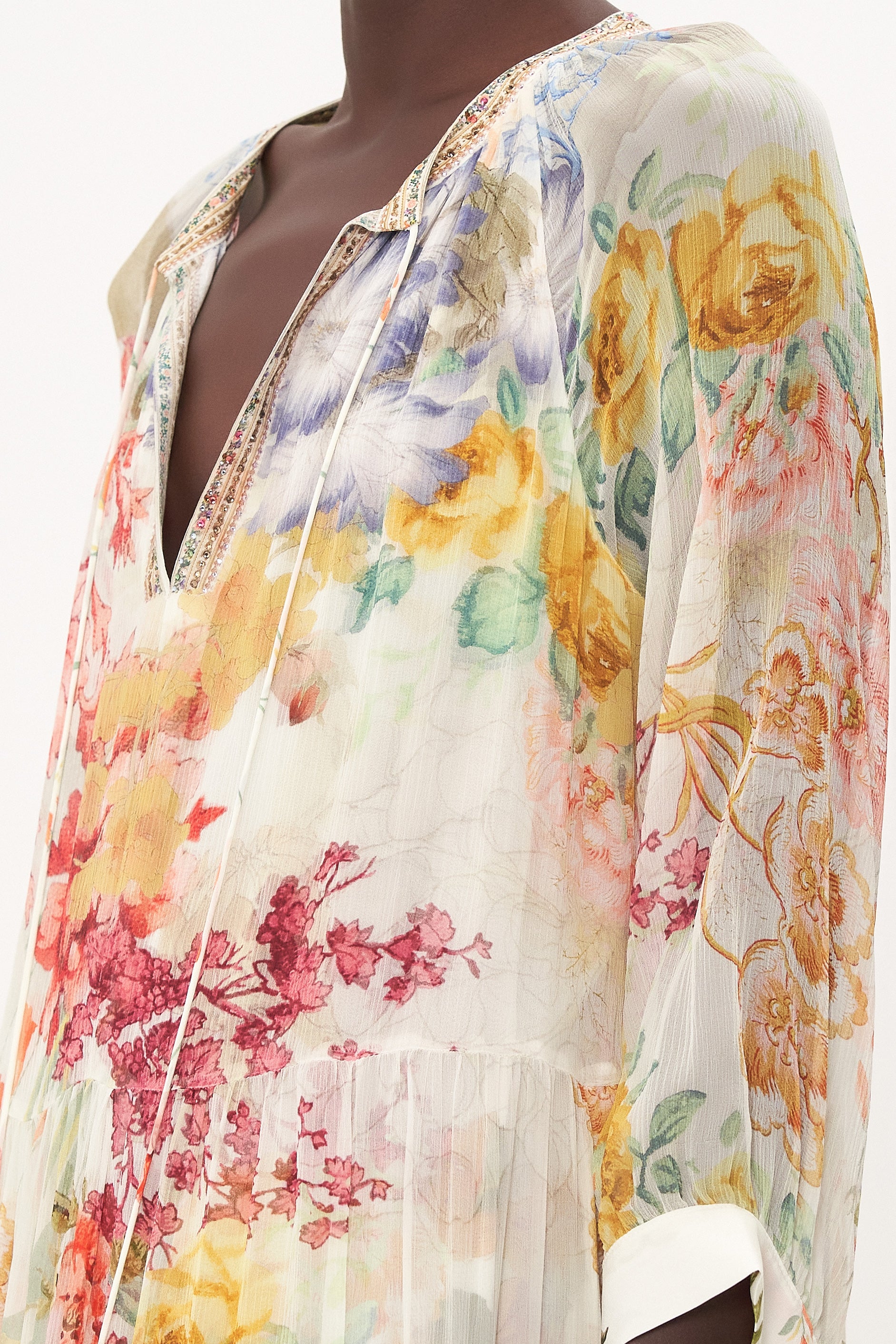 LONG GATHERED PANEL DRESS ROMANTIC RITES - Image 6