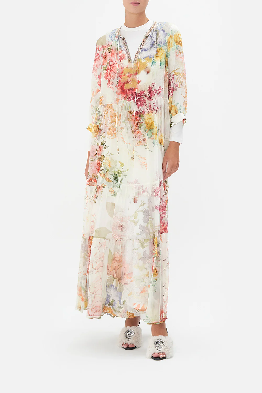 LONG GATHERED PANEL DRESS ROMANTIC RITES - Image 7