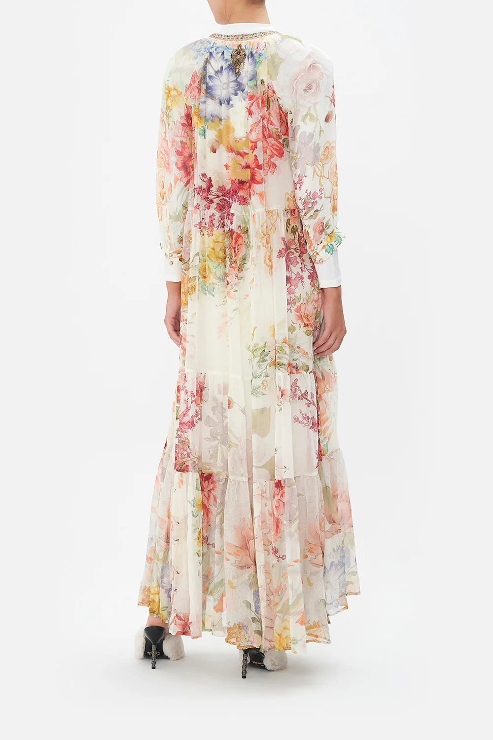 LONG GATHERED PANEL DRESS ROMANTIC RITES - Image 8