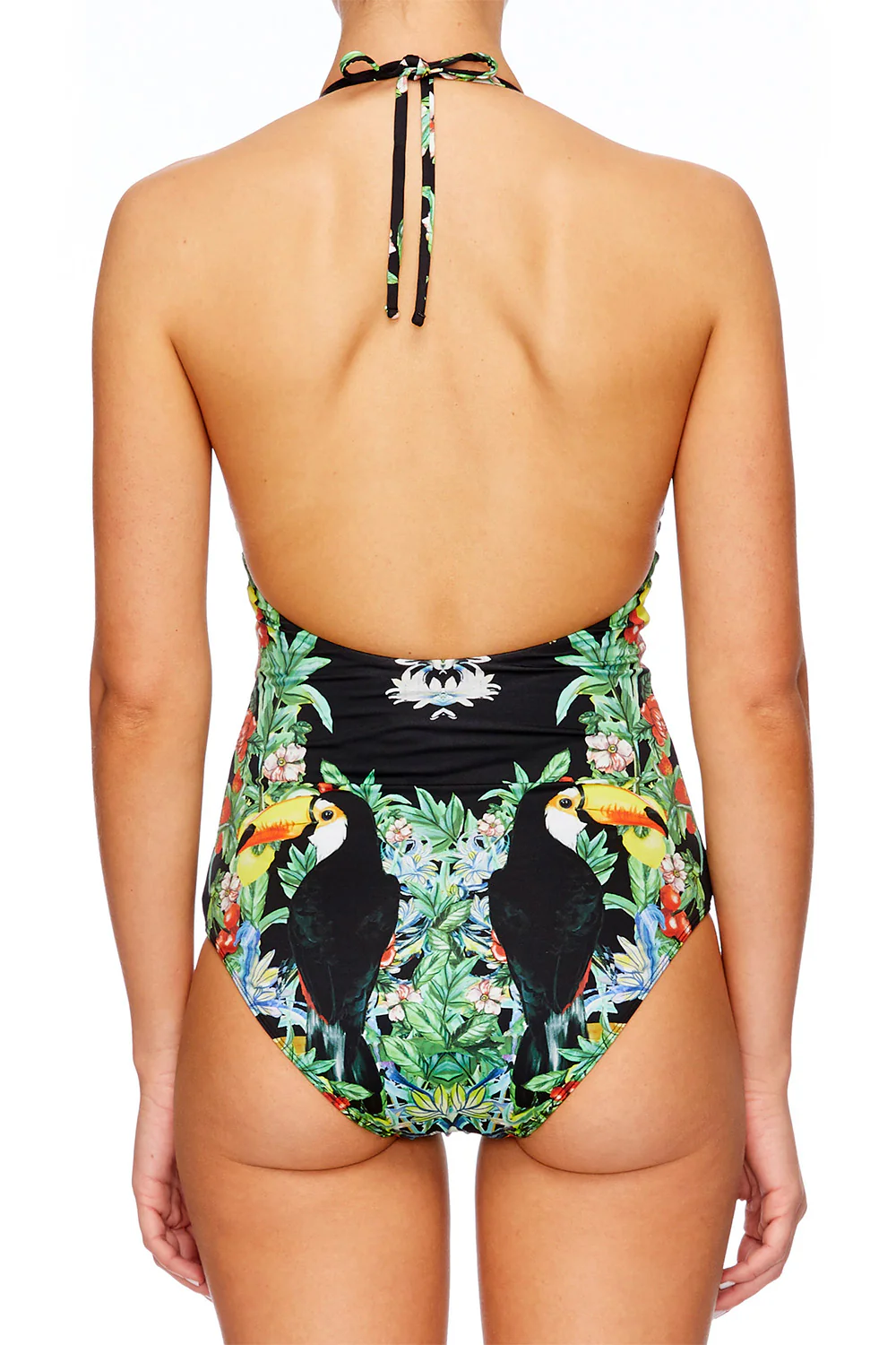 V-NECK RUFFLE ONE PIECE TOUCAN PLAY - Image 6